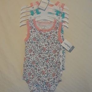 Carter's 5 Pack Tank Bodysuits 6mo